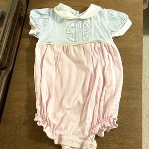 S•E•F Monogrammed Colorblock Bubble